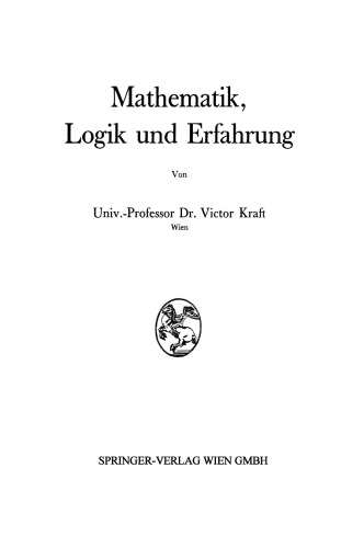 Mathematik, Logik und Erfahrung