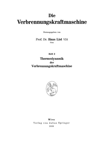 Thermodynamik der Verbrennungskraftmaschine