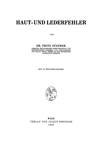 Haut- und Lederfehler