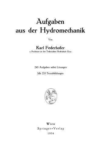 Aufgaben aus der Hydromechanik