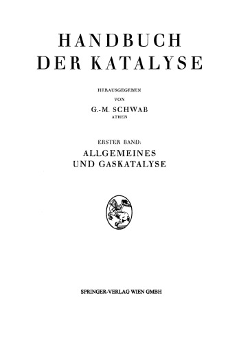 Allgemeines und Gaskatalyse