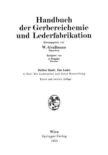 Die Lederarten und deren Herstellung