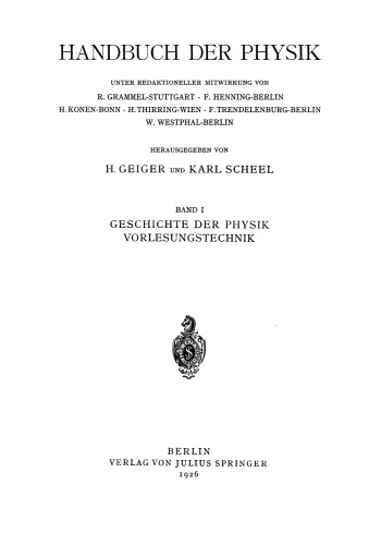 Geschichte der Physik Vorlesungstechnik