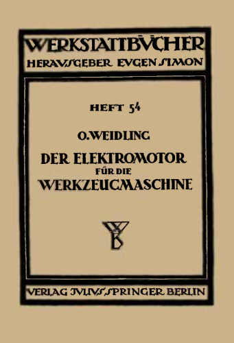 Der Elektromotor für die Werkzeugmaschine