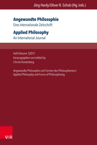 Applied Philosophy. An International Journal: Applied Philosophy and Forms of Philosophizing