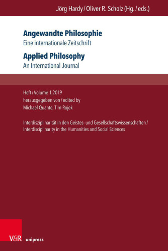 Applied Philosophy. An International Journal: Interdisciplinarity in the Humanities and Social Sciences