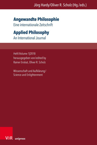 Applied Philosophy. An International Journal: Volume 1,2018: Science and Enlightenment