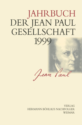 Jahrbuch der Jean-Paul-Gesellschaft: 34. Jahrgang