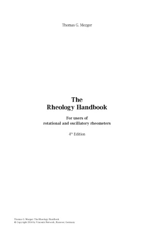 The Rheology Handbook: 4th Edition