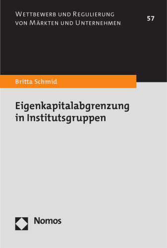Eigenkapitalabgrenzung in Institutsgruppen
