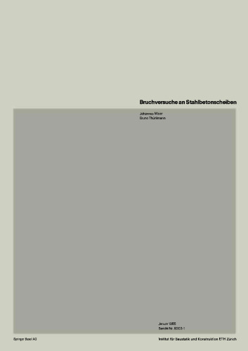 Bruchversuche an Stahlbetonscheiben