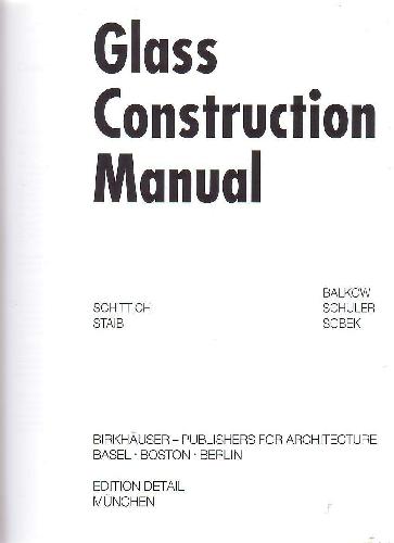 Glass Construction Manual