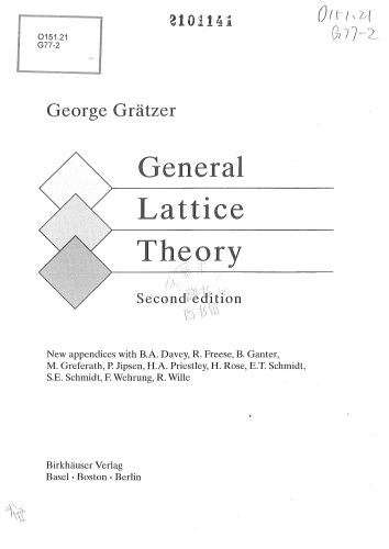 General lattice theory