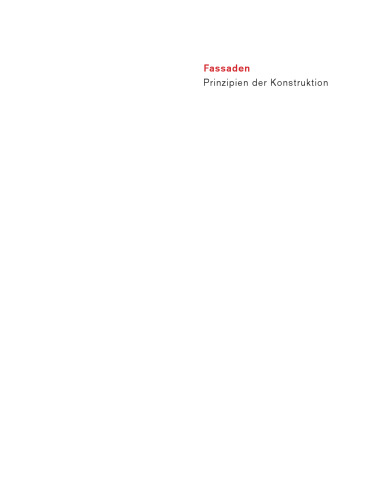 Fassaden: Prinzipien der Konstruktion