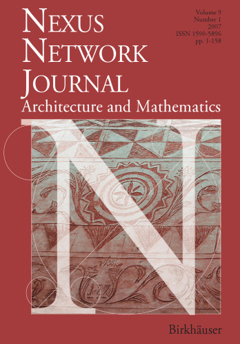 Nexus Network Journal: Patterns In Architecture