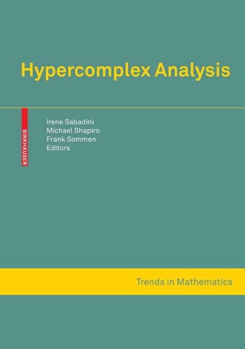 Hypercomplex analysis