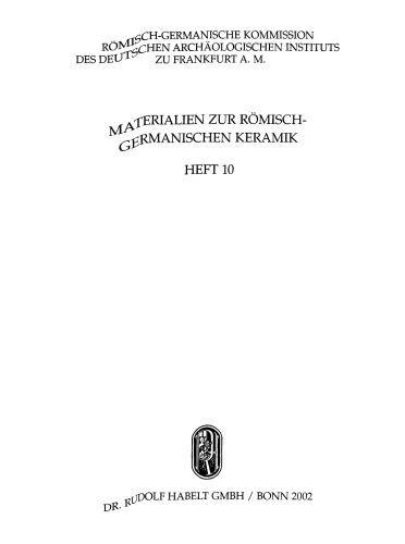 Conspectus formarum terrae sigillatae Italico modo confectae