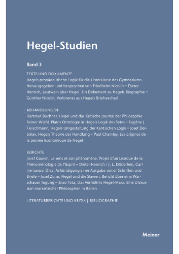 Hegel-Studien Band 3