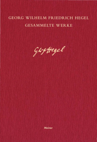 Wissenschaft der Logik. Zweiter Band. Die subjektive Logik (1816)