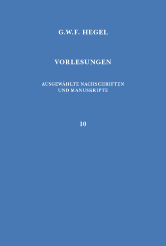 Vorlesungen über die Logik: Berlin 1831. Nachgeschrieben von Karl Hegel