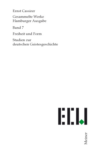 Freiheit und Form: Studien zur deutschen Geistesgeschichte