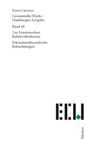 Zur Einsteinschen Relativitätstheorie: Erkenntnistheoretische Betrachtungen