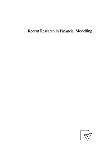 Recent Research in Financial Modelling