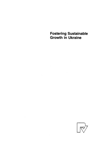 Fostering Sustainable Growth in Ukraine