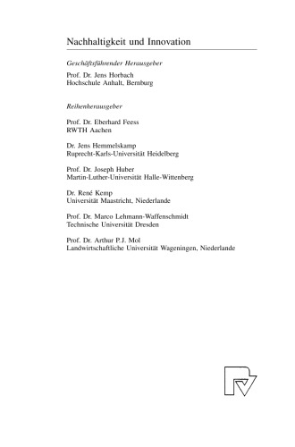 Umweltfreundliche öffentliche Beschaffung: Innovationspotenziale, Hemmnisse, Strategien