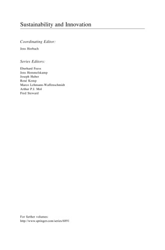 Sustainability Innovations in the Electricity Sector