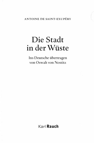 Die Stadt in der Wüste