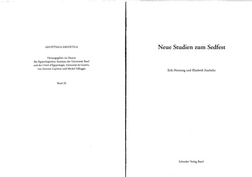 Neue Studien zum Sedfest