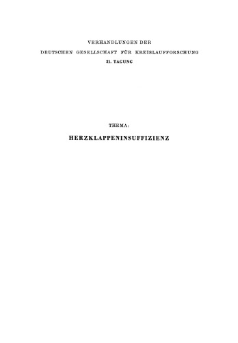 Herzklappeninsuffizienz