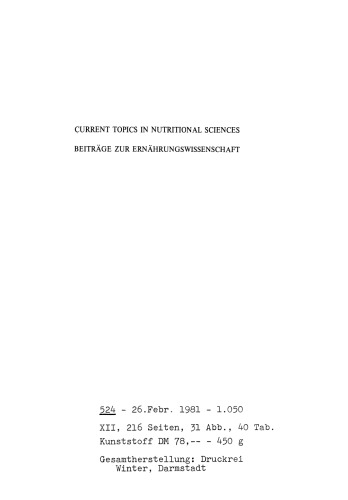 Der Nahrungsbedarf des Menschen: Stoffwechsel, Ernährung und Nahrungsbedarf Energiebedarf Proteinbedarf