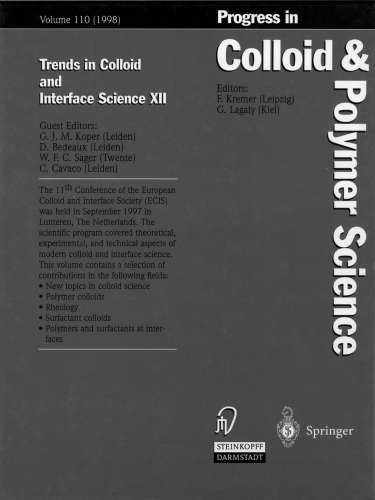 Trends in Colloid and Interface Science XII