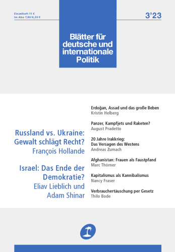 Die Blätter für deutsche und internationale Politik [3 / 20, 3 ed.]