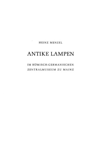 Antike Lampen im Römisch-Germanischen Zentralmuseum zu Mainz