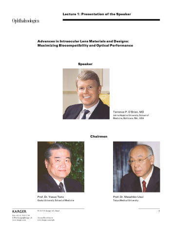 Ciba Vision Symposium: 15th Symposium, Tokyo Osaka, October-November 2002 Proceedings (Ophthalmologica 2003, Volume 217 Supplement 1)
