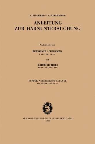 Anleitung zur Harnuntersuchung
