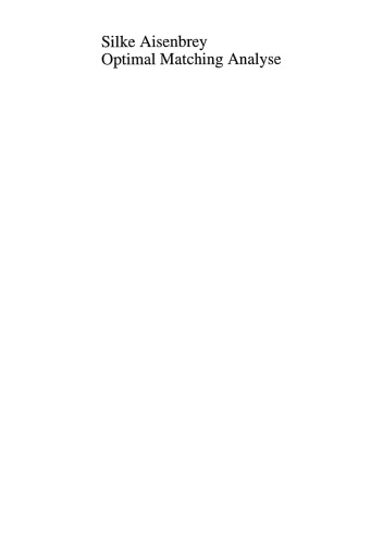 Optimal Matching Analyse: Anwendungen in den Sozialwissenschaften