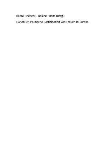 Handbuch Politische Partizipation von Frauen in Europa: Band II: Die Beitrittsstaaten
