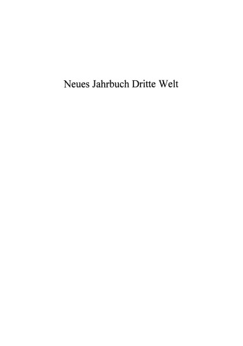 Neues Jahrbuch Dritte Welt: Soziale Sicherung in Entwicklungsländern