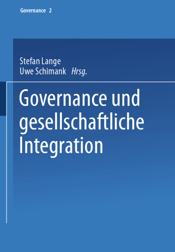 Governance und gesellschaftliche Integration