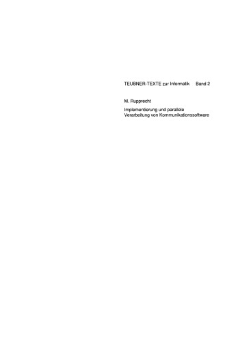 Implementierung und parallele Verarbeitung von Kommunikationssoftware