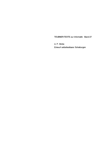 Entwurf selbsttestbarer Schaltungen