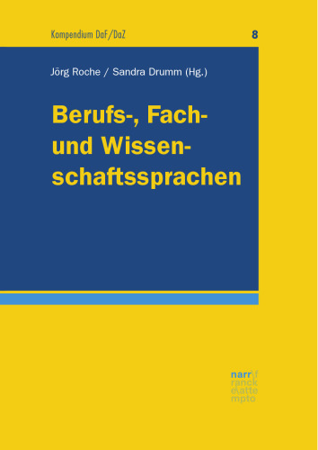 Berufs-, Fach- und Wissenschaftssprachen: Didaktische Grundlagen
