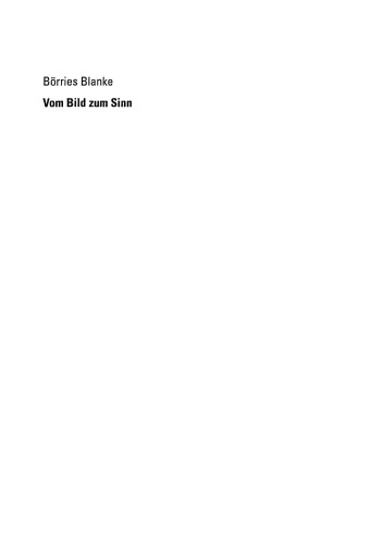 Vom Bild zum Sinn: Das ikonische Zeichen zwischen Semiotik und analytischer Philosophie
