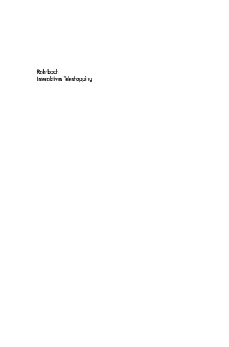 Interaktives Teleshopping: Elektronisches Einkaufen auf dem Informationhighway