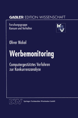 Werbemonitoring: Computergestütztes Verfahren zur Konkurrenzanalyse