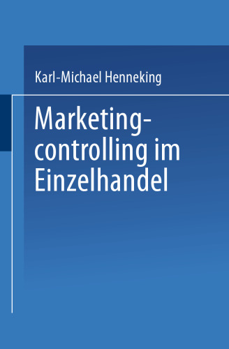 Marketingcontrolling im Einzelhandel